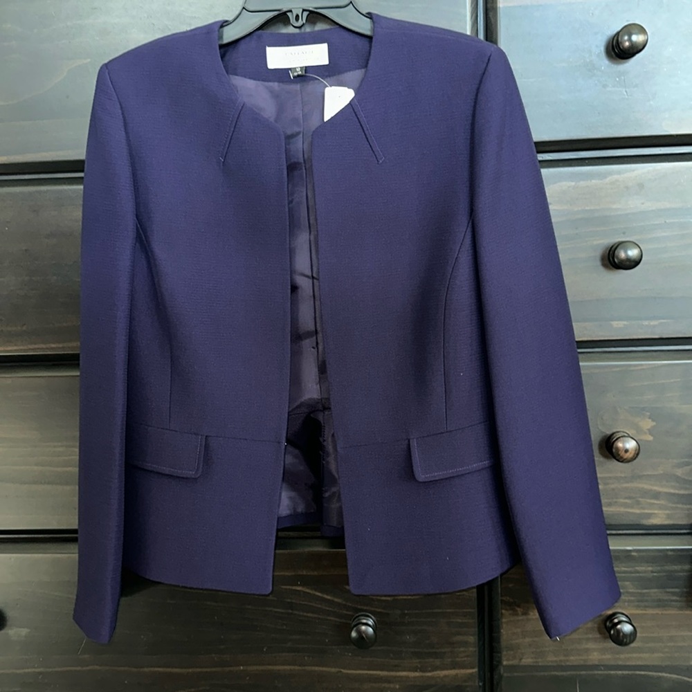 Dark Purple Tahari 2 Piece Suit